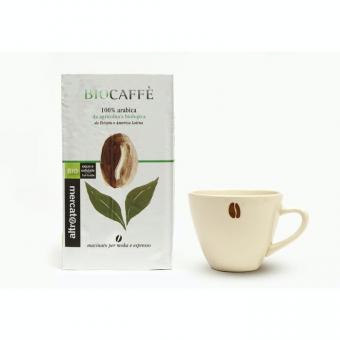 biocaffè - 100% arabica - macinato per moka ed espresso - bi 