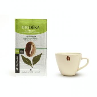 Caffè 100% arabica decaffeinato Biodeka - macinato moka - bio - 250g 