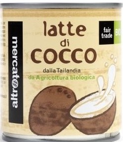 Latte di cocco - in lattina - bio - tailandia - 270 ml 
