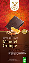 GEPA Cioccolato con Mandorle e arancia 100gr 