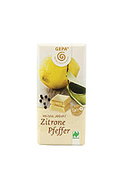 GEPA Schokolade Weisse Joghurt Zitrone/Pfeffer 40gr 